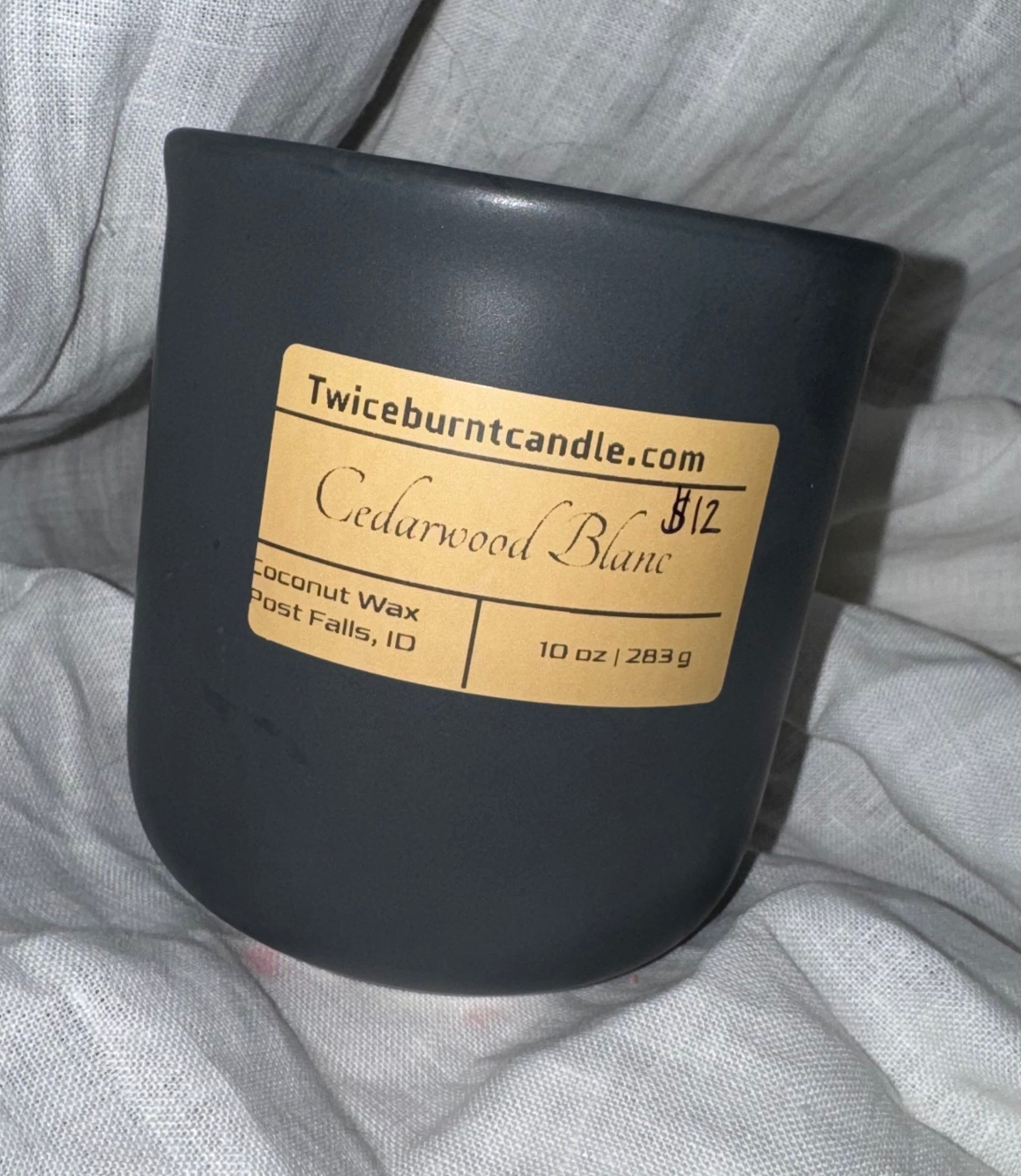 Candle- Cedarwood Blanc Wood Wick